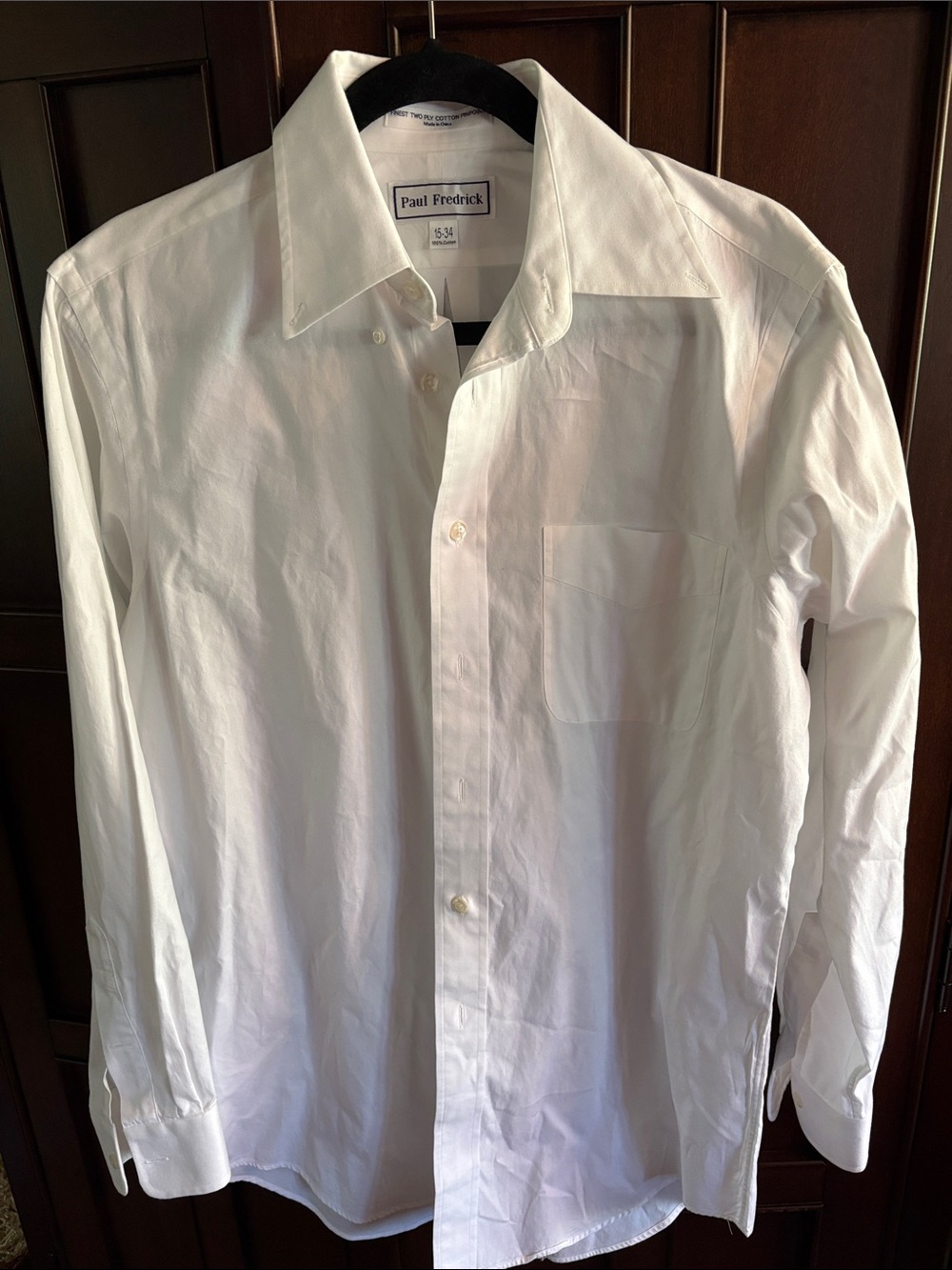 Paul Fredrick White Classic Dress Shirt